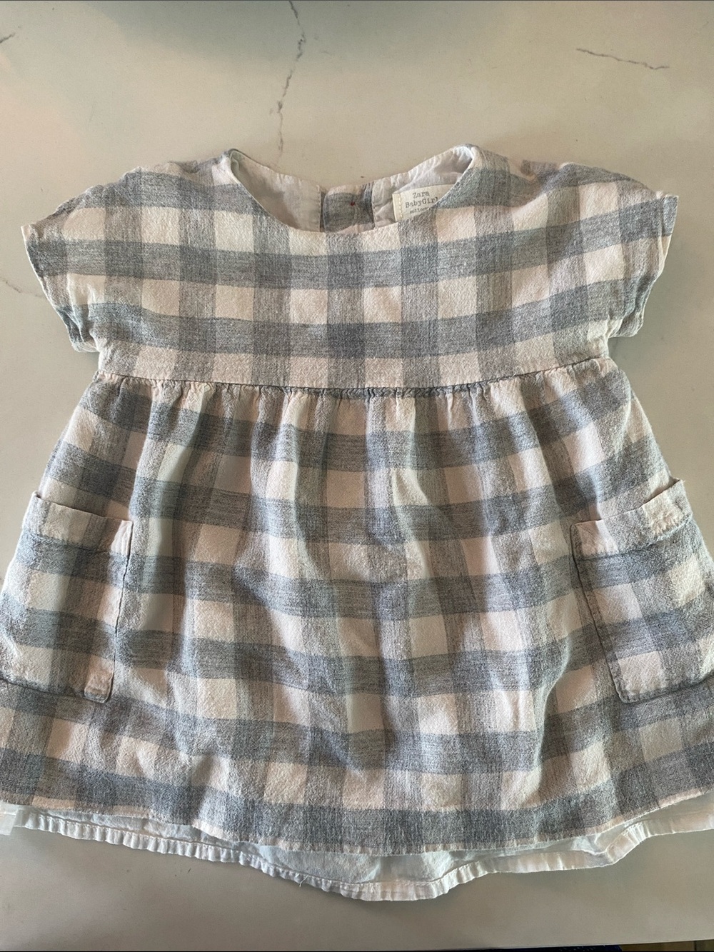 Zara Girls Plaid Dress 12-18 months